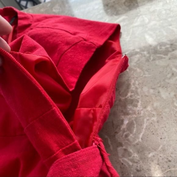 Lori?M?Collection?womens red sleeveless dress size 14 - Picture 9 of 9